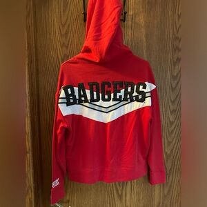 Wisconsin Badger hoodie PINK Victoria’s Secret